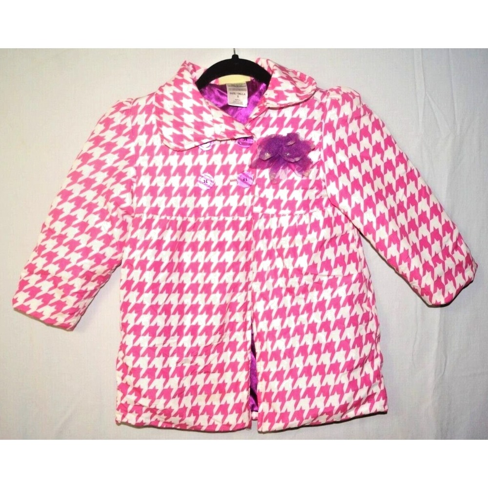 Penelope Mack Pink Coat Jacket Girls Size 5
